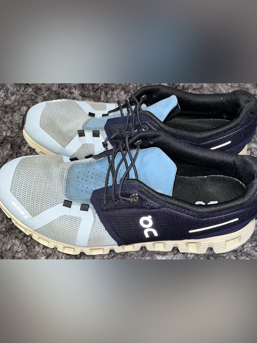 On Running Blue & White Men's Running Sneaker